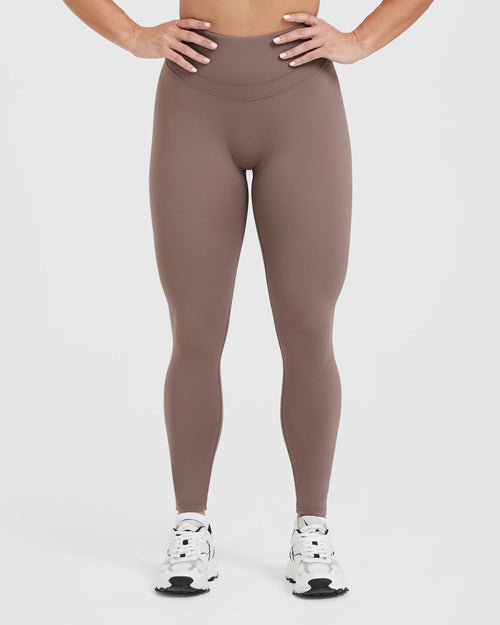 Oner Modal Unified High Waisted Leggings | Cool Brown