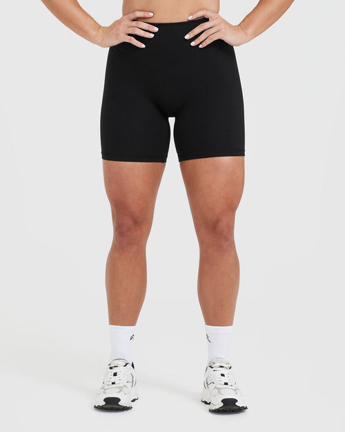 Oner Modal Unified High Waisted Shorts | Black